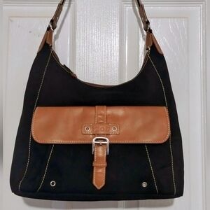 Izod Vintage Canvas Nylon Crossbody Bag
